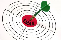"Email" as a bulls-eye to a target