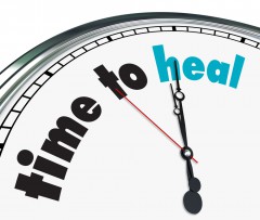 Clock displaying Time To Health