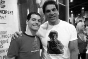 New Employee Larry Francis poses with Lou Ferrigno