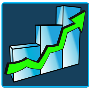 Hidden Features: old logo design featured upward line tracking increasing sales