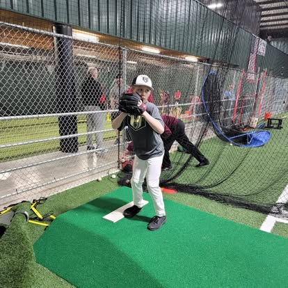 Premier Indoor Training Young rookie training for the big leagues.